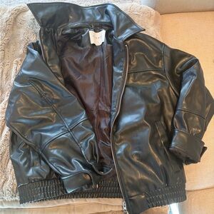 PacSun Black Leather Outerwear
